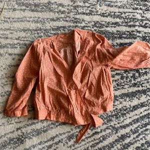 Madewell wrap blouse